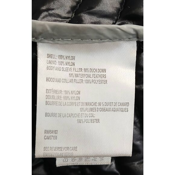 Calvin klien womens large premium duck down puffer jacket packable black hoodie - Picture 8 of 10